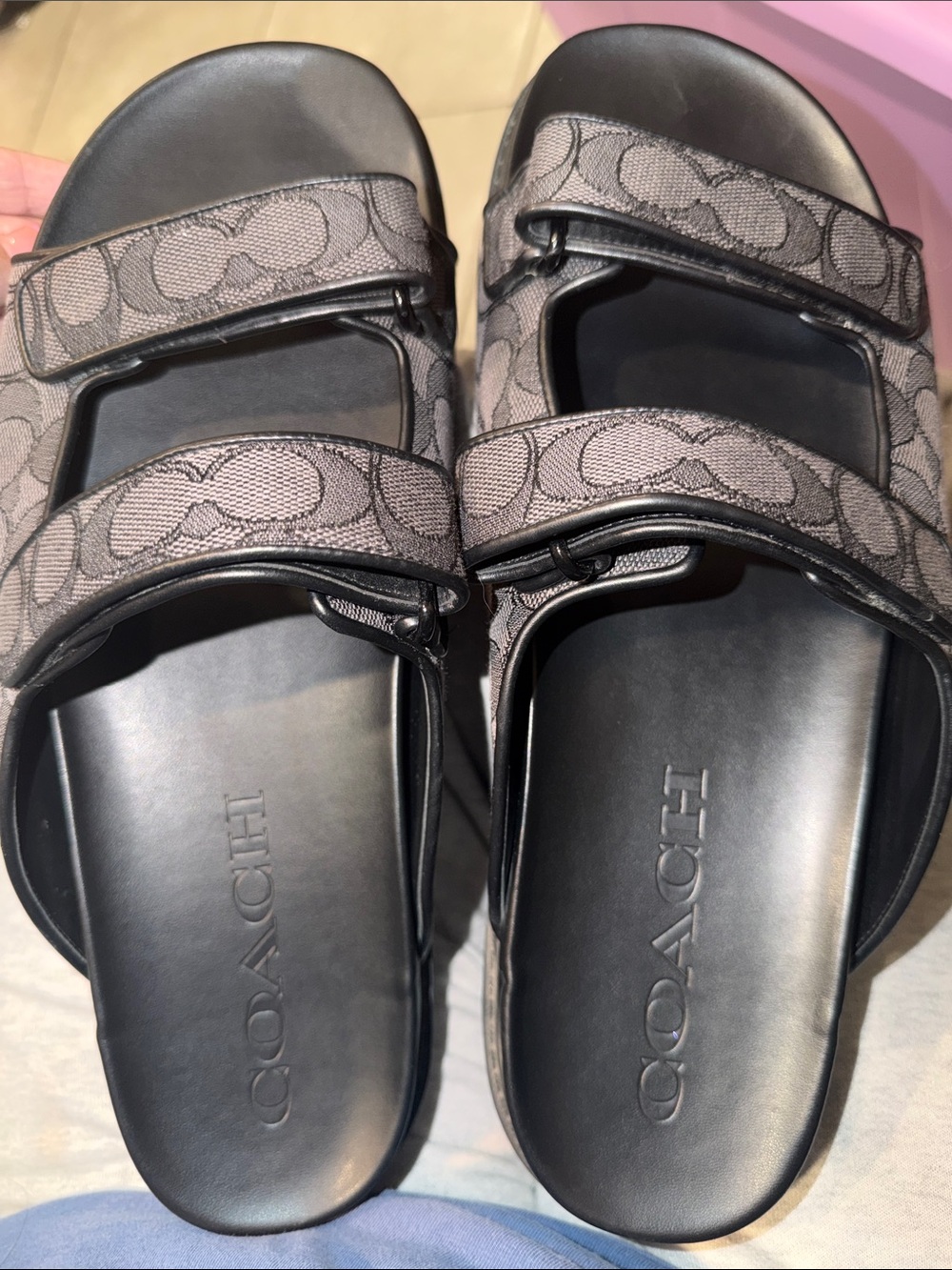 Coach double banded Sandals